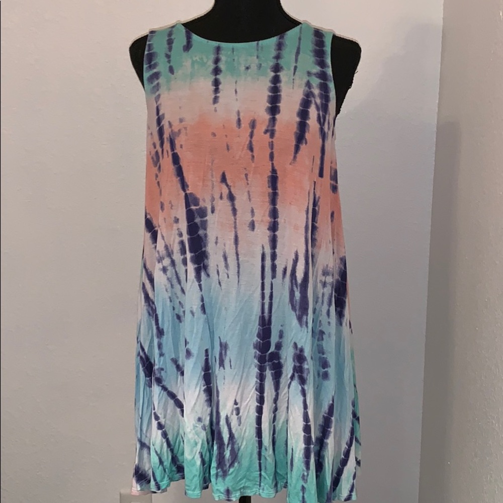 Tie Dye Dress Cover Up